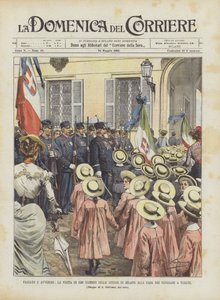 Past e Avvenire, návštěva 1500 dětí z milánských škol v Casa Dei Veterani v Turate od Achille Beltrame