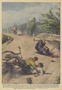 Ztratí manželku na motorce a neuvědomí si to. od Achille Beltrame