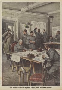 Před akcí se kanceláře armádního velení při přípravě operace zabývají tím.
