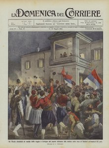 Král Nicholas zavolal na balkon paláce v Cettigne delirantní lidé při zprávě o kapitulaci?