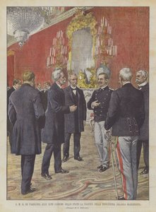 SM Král se účastní vysokých státních úřadů Narození princezny Jolandy Margherity