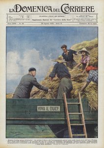 Pozdravte první zrnko Littorie! křičel Duce na ty, kteří ji před několika dny doprovázeli?