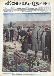 Vždy mezi prvními, kdekoli je třeba učinit gesto laskavosti, vévoda a vévodkyně z Aosty? od Achille Beltrame