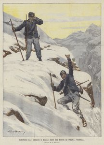 Překvapení ledem a sněhem na Posině (Vicenza) od Achille Beltrame