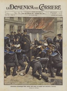 Předání vzbouřených ruských námořníků v Cronštadtu admirálovi Birilefovi, ministru námořnictva