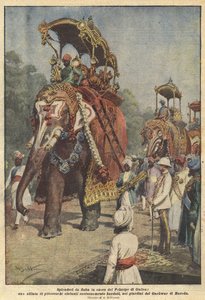 Pohádková nádhera na počest prince z Walesu, přehlídka malebných slonů?