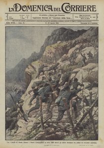 Mezi vrcholy Monte Chiesa a Monte Campigoletti (přes 2 000 m n. m.) se alpská vojska probila třemi ?