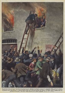 Hrdinská epizoda při požáru kina v Moriago di Treviso