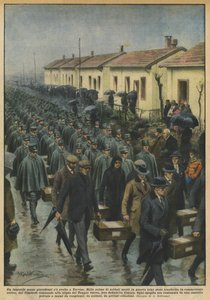 Nevídaný pohřeb v Trevisu od Achille Beltrame