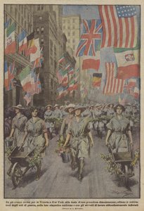 Pit oresco průvod pro vítězství v New Yorku od Achille Beltrame