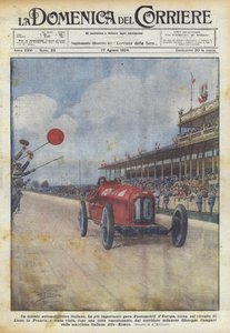Italský automobilový triumf od Achille Beltrame