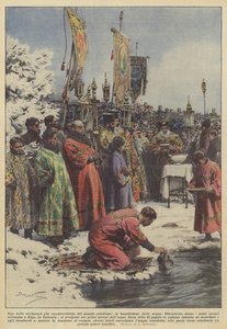 Jeden z nejcharakterističtějších obřadů pravoslavného světa, požehnání vody.