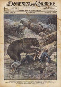 Dramatická scéna v zoologické zahradě v Římě