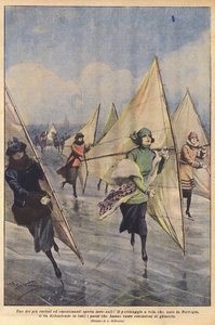 Jeden z nejkurióznějších a nejnapínavějších zimních sportů, jachting, bruslení, který se narodil v Norsku? od Achille Beltrame