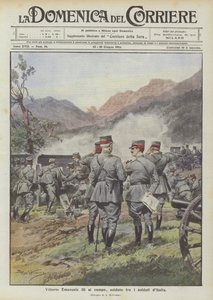 Vittorio Emanuele III v poli, voják mezi vojáky Itálie