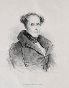 Francois René Auguste Victome de Chateaubriand. od Achille Devéria