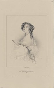Françoise dAubigné, markýza de Maintenon 1635-1719, 1830-1840. od Achille Devéria