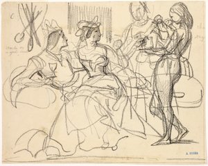 Studie od Achille Devéria