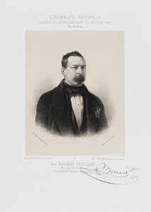 Národní shromáždění, galerie zástupců lidu - Toussaint Bravard (Puy-de-Dôme) od Achille Devéria