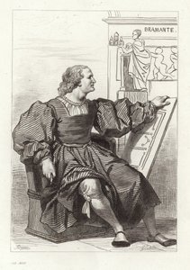 Donato Bramante, italský architekt od Achille Devéria