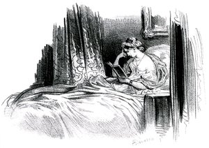 Madame Bovaryová za román Gustava Flauberta od Achille Devéria
