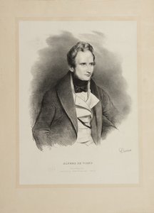 Portrét autora Alfreda de Vigny 1797-1863, 1831. od Achille Devéria