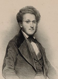 Portrét houslisty a skladatele Heinricha Panofky 1807-1887, 1840. od Achille Devéria