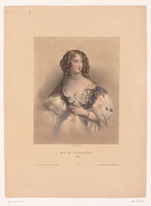Portrét Louise de La Valliere Slečna de Lavallière, 1667 (titul na předmětu) od Achille Devéria