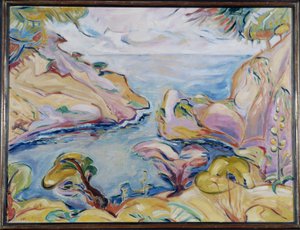 Calanque z Figuerolles v La Ciotat Achille-Emile (Achille Emile) Othon Friesz (1879-1949) 1907 Povinná zmínka: Sbírka pozdravů nadace Provence, Marseille