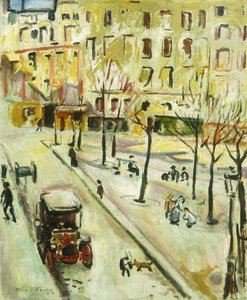 Pařížská pouliční scéna; Scene de rue, Paříž od Achille Emile Othon Friesz