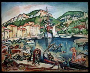 Přístav Ciotat (olej na plátně) od Achille Emile Othon Friesz