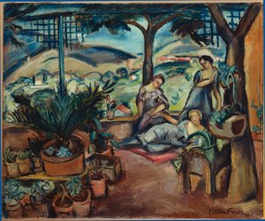 Ženy na terase (olej na plátně) od Achille Emile Othon Friesz