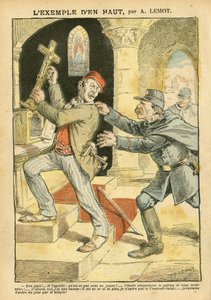 Ilustrace Achille Lemot (1846-1909) v Le Pelerin od Achille Lemot