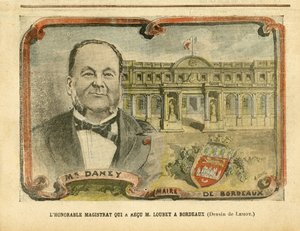 Ilustrace Achille Lemota (1846-1909) v Le Pelerin, 07/05/05 - Ctihodný magistrát, který přijal M. Loubeta v Bordeaux - Architektura urbanismu, prezident republiky, Bordeaux - starosta, Daney Alfred (1832-1911) od Achille Lemot