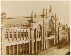 Gard du Nord, Paříž, asi 1870-80 (foto) od Achille Quinet