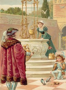 Jan Věrný ve Zlatém paláci (chromolitho)