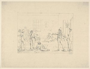 Nákup náhradníka na severu během války od Confederate War Etchings, 1861-63.