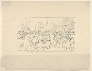 Volby v Baltimoru, listopad 1862 z Confederate War Etchings, 1861-63.