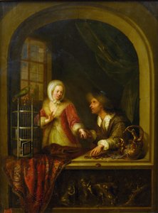 Svůdce par Braun, Adam (1748-1827). Olej na plátně od Adam Braun