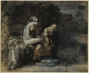Batšeba v lázni od Adam Elsheimer