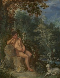 Svatý Jan Křtitel na poušti od Adam Elsheimer