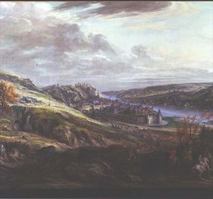 Obležení zámku a města Dinant (olej na plátně) od Adam Frans van der Meulen