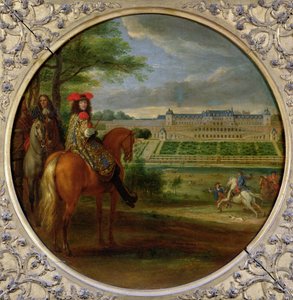 Pohled na Nový palác Saint-Germain z Terraced Side, 1669 od Adam Frans van der Meulen