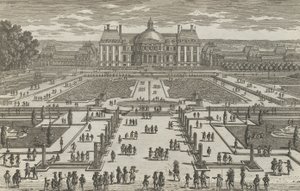 Pohled na Vaux-Le-Vicomte, 1680s., 1680s. od Adam Perelle