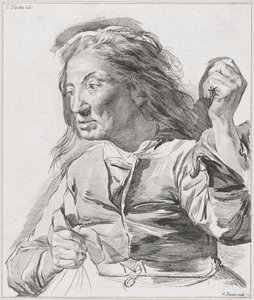 Stará žena se zaťatými pěstmi, 1786. od Adam von Bartsch