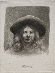 Portrét Gerarda Terborcha. od Adam von Bartsch