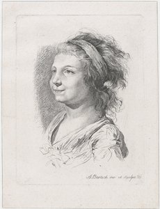 Portrét Marie Anny Schaubach, 1785. od Adam von Bartsch