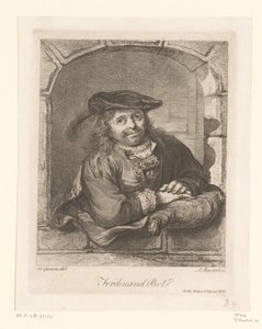 Portrét Ferdinanda Bola v okně od Adam von Bartsch
