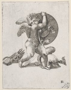 Cupid with Weapons of Mars, c1547-62.