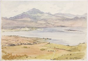 Velký vyřezávaný kámen, který spadl na zem ze Zinapecuara, Michoacan, Mexiko (akvarel) od Adela Breton